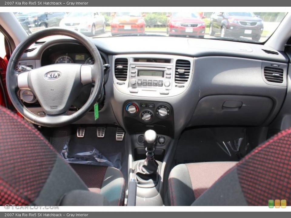 Gray Interior Dashboard for the 2007 Kia Rio Rio5 SX Hatchback #67432305