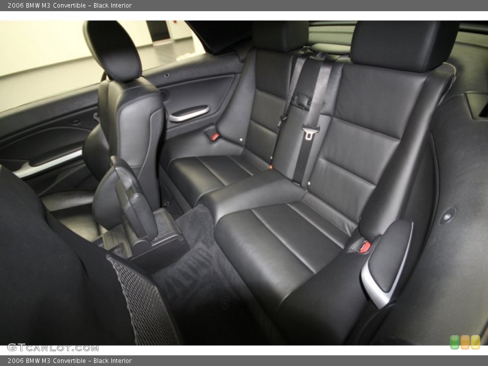 Black Interior Rear Seat for the 2006 BMW M3 Convertible #67432308