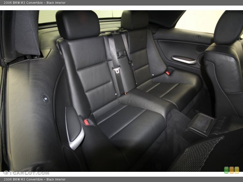 Black Interior Rear Seat for the 2006 BMW M3 Convertible #67432425