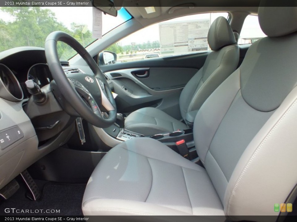 Gray Interior Front Seat for the 2013 Hyundai Elantra Coupe SE #67433758