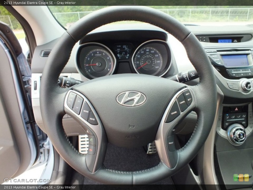 Gray Interior Steering Wheel for the 2013 Hyundai Elantra Coupe SE #67433850