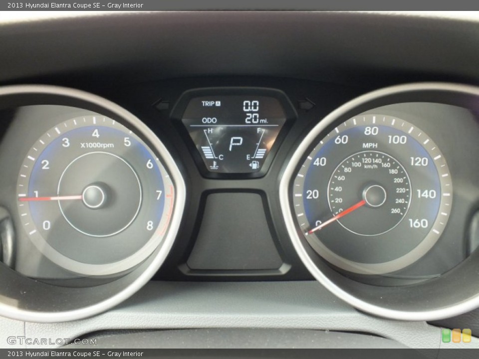 Gray Interior Gauges for the 2013 Hyundai Elantra Coupe SE #67433859
