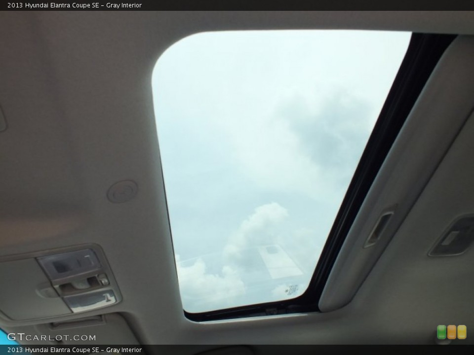 Gray Interior Sunroof for the 2013 Hyundai Elantra Coupe SE #67433886