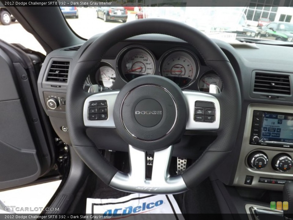 Dark Slate Gray Interior Steering Wheel for the 2012 Dodge Challenger SRT8 392 #67439572