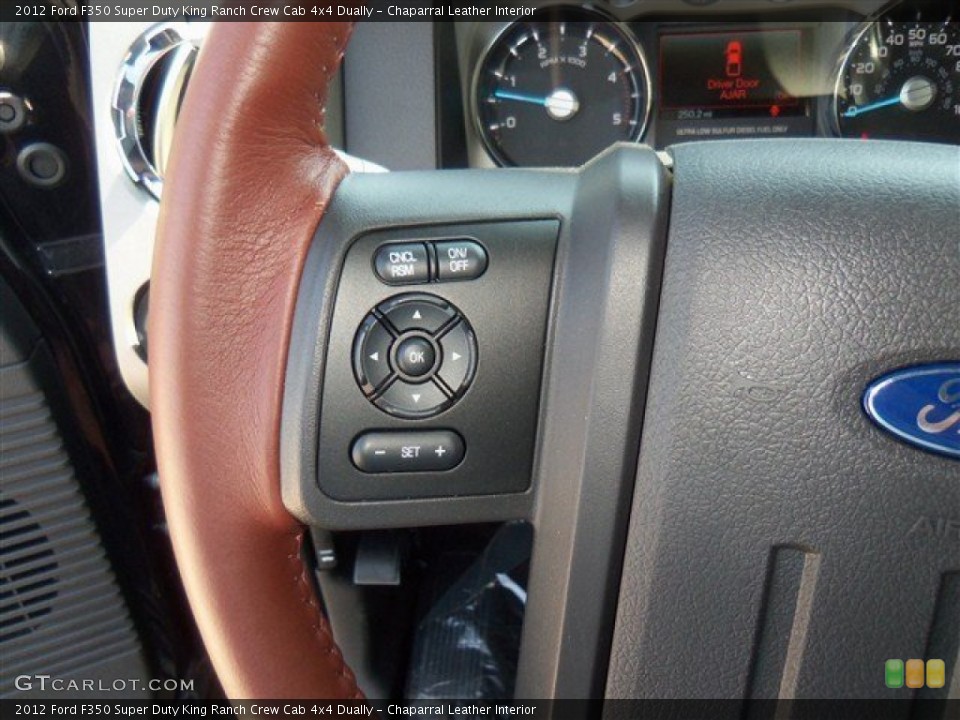 Chaparral Leather Interior Controls for the 2012 Ford F350 Super Duty King Ranch Crew Cab 4x4 Dually #67443597