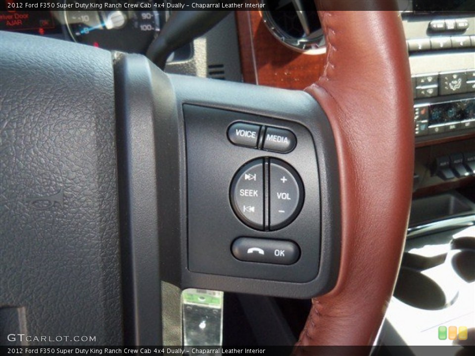 Chaparral Leather Interior Controls for the 2012 Ford F350 Super Duty King Ranch Crew Cab 4x4 Dually #67443606