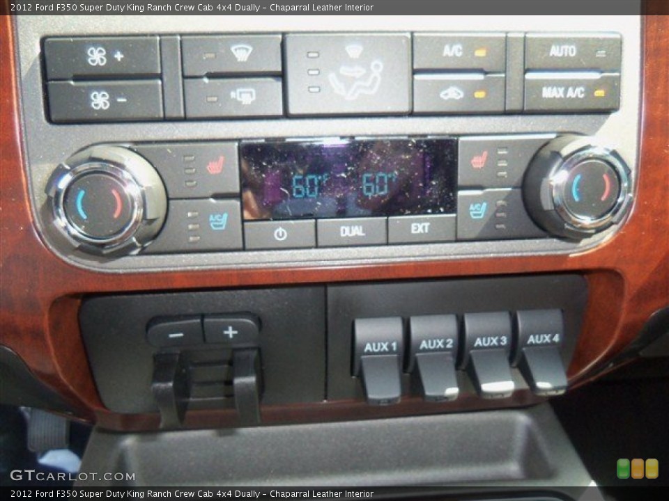 Chaparral Leather Interior Controls for the 2012 Ford F350 Super Duty King Ranch Crew Cab 4x4 Dually #67443639