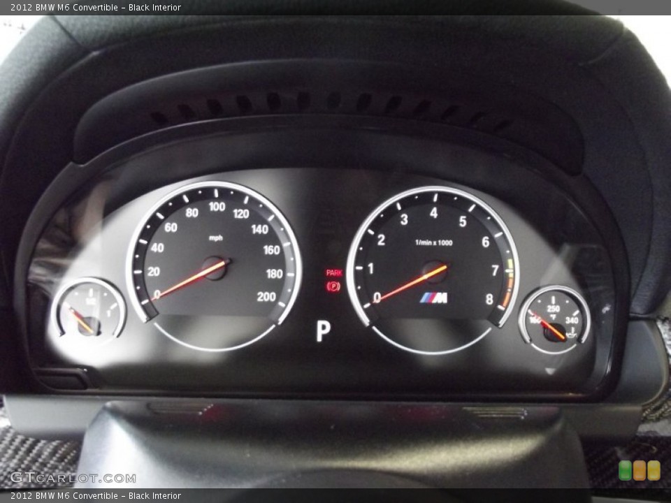 Black Interior Gauges for the 2012 BMW M6 Convertible #67447221