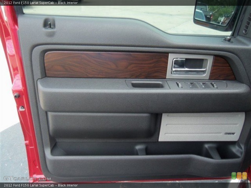 Black Interior Door Panel for the 2012 Ford F150 Lariat SuperCab #67448480
