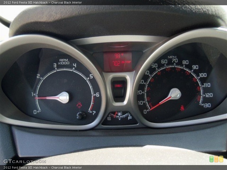 Charcoal Black Interior Gauges for the 2012 Ford Fiesta SES Hatchback #67450437