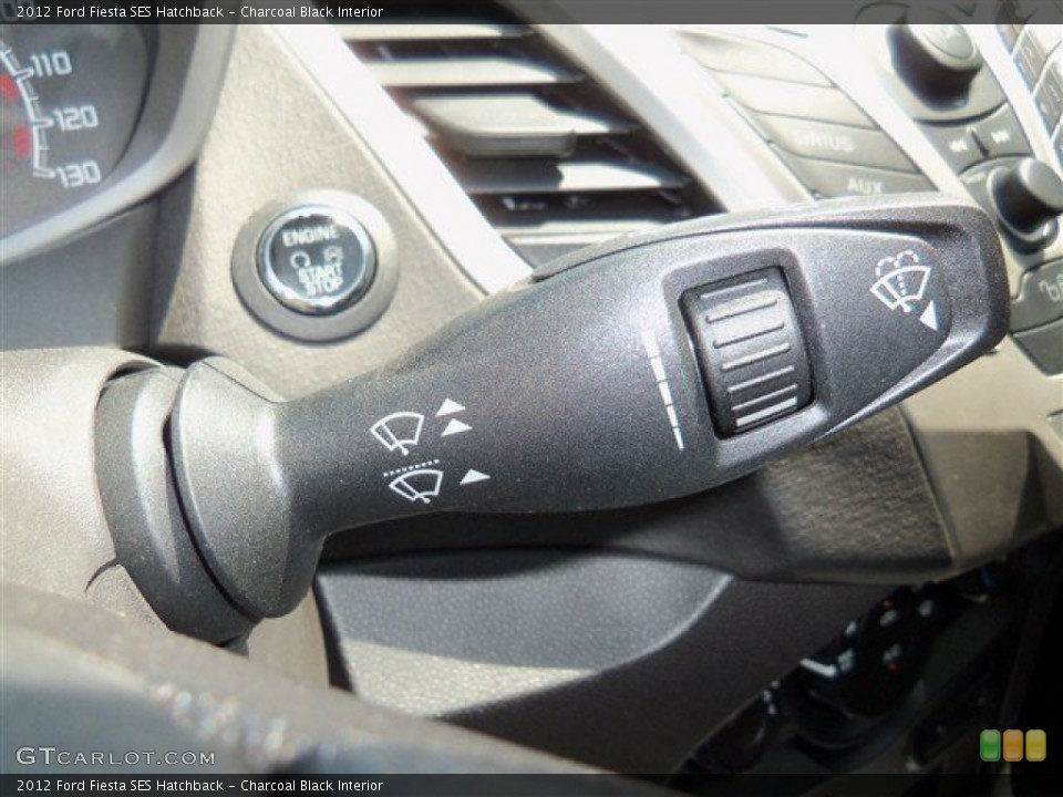 Charcoal Black Interior Controls for the 2012 Ford Fiesta SES Hatchback #67450500