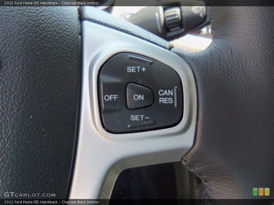 Charcoal Black Interior Controls for the 2012 Ford Fiesta SES Hatchback #67450506