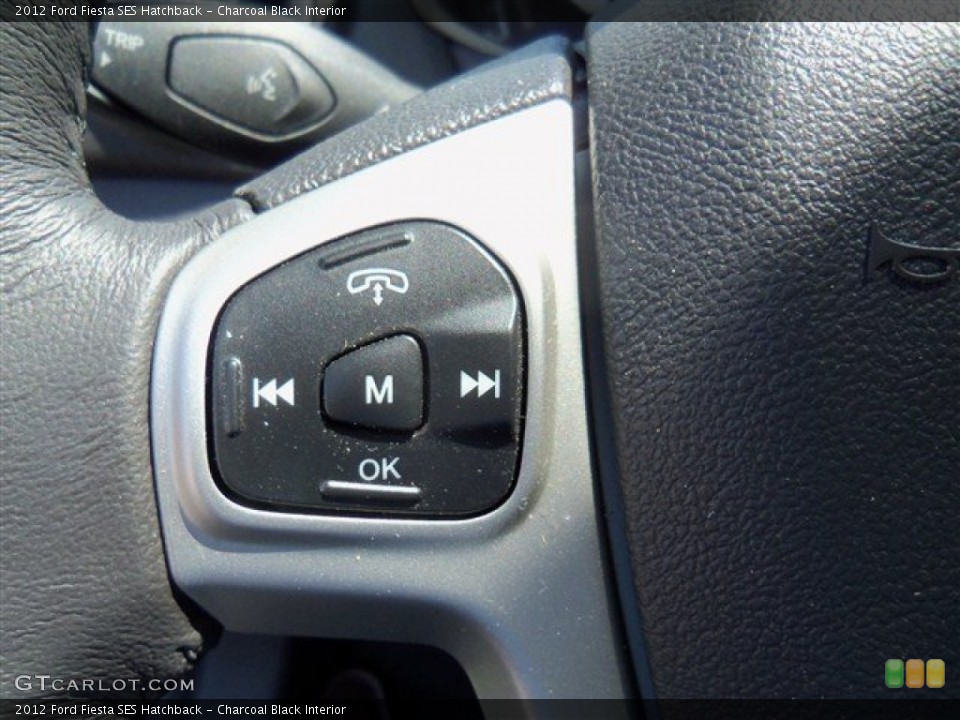 Charcoal Black Interior Controls for the 2012 Ford Fiesta SES Hatchback #67450515