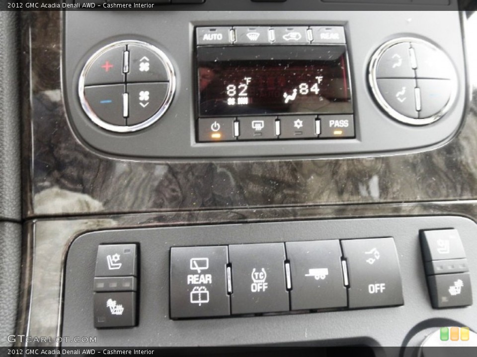 Cashmere Interior Controls for the 2012 GMC Acadia Denali AWD #67451316