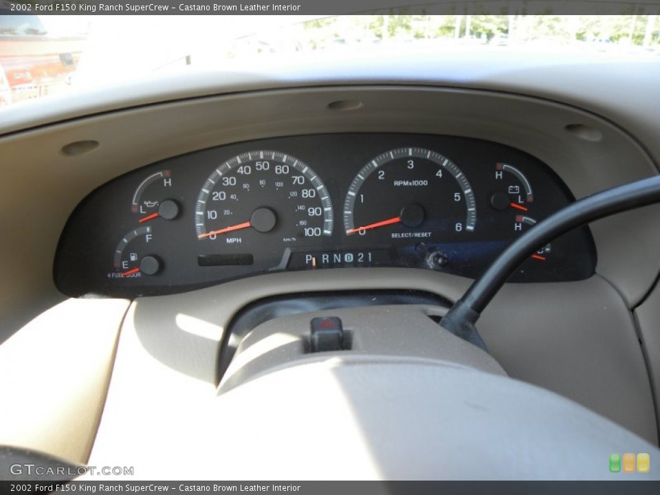 Castano Brown Leather Interior Gauges for the 2002 Ford F150 King Ranch SuperCrew #67454752