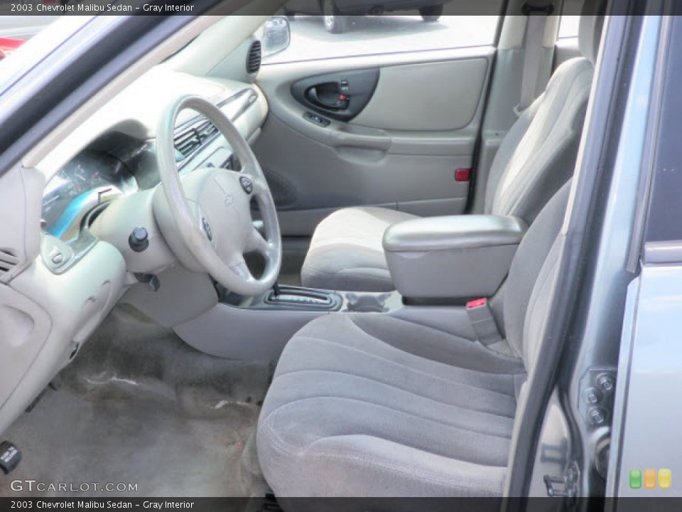 Gray Interior Front Seat for the 2003 Chevrolet Malibu Sedan #67456234