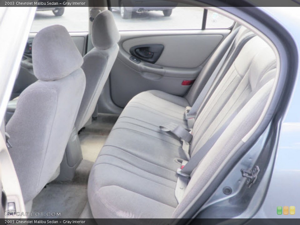 Gray Interior Rear Seat for the 2003 Chevrolet Malibu Sedan #67456263