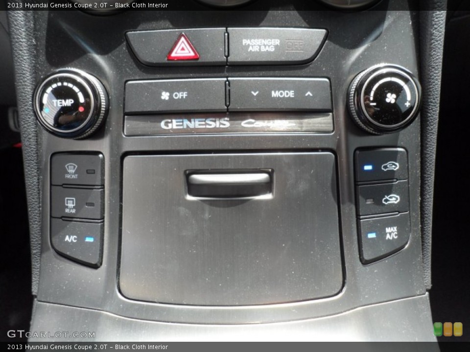 Black Cloth Interior Controls for the 2013 Hyundai Genesis Coupe 2.0T #67458321