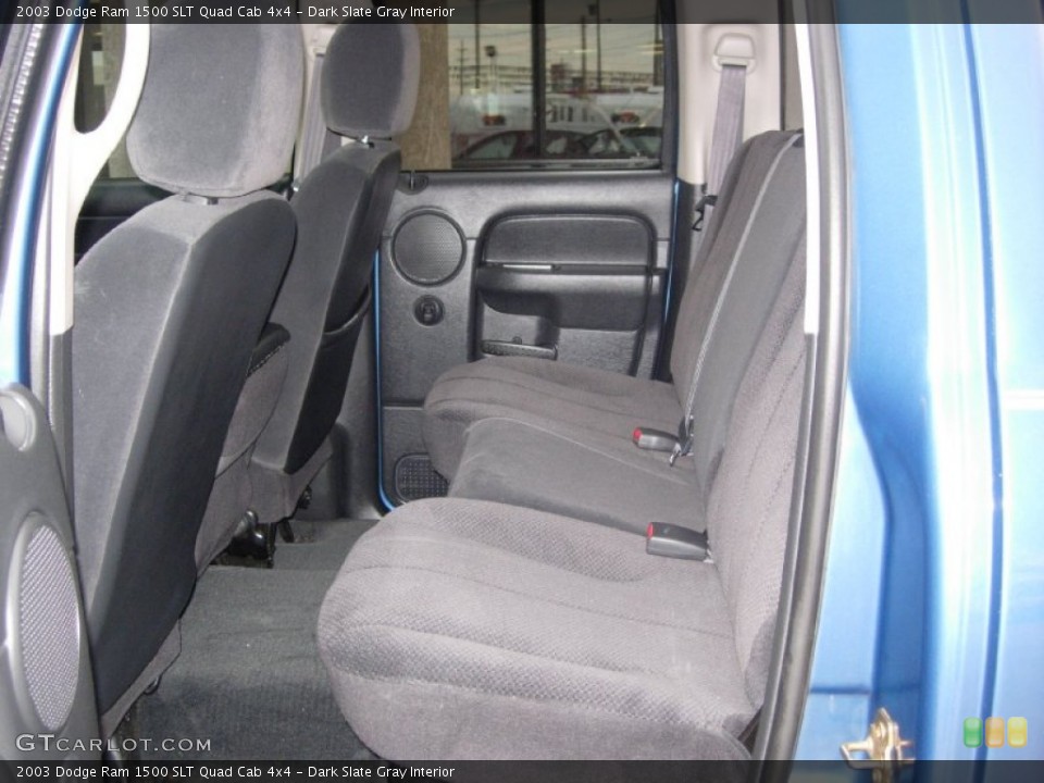 Dark Slate Gray Interior Rear Seat for the 2003 Dodge Ram 1500 SLT Quad Cab 4x4 #67462567