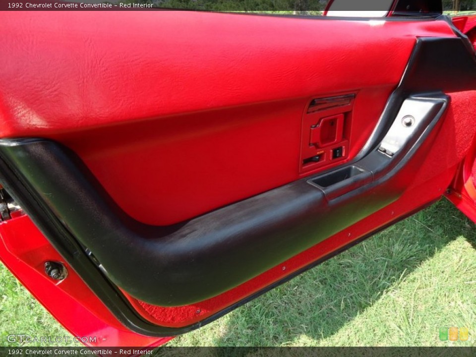 Red Interior Door Panel for the 1992 Chevrolet Corvette Convertible #67464499