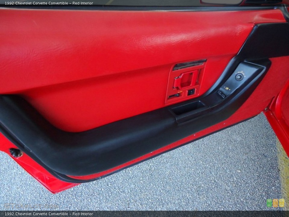 Red Interior Door Panel for the 1992 Chevrolet Corvette Convertible #67464895