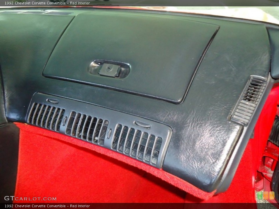 Red Interior Dashboard for the 1992 Chevrolet Corvette Convertible #67465045