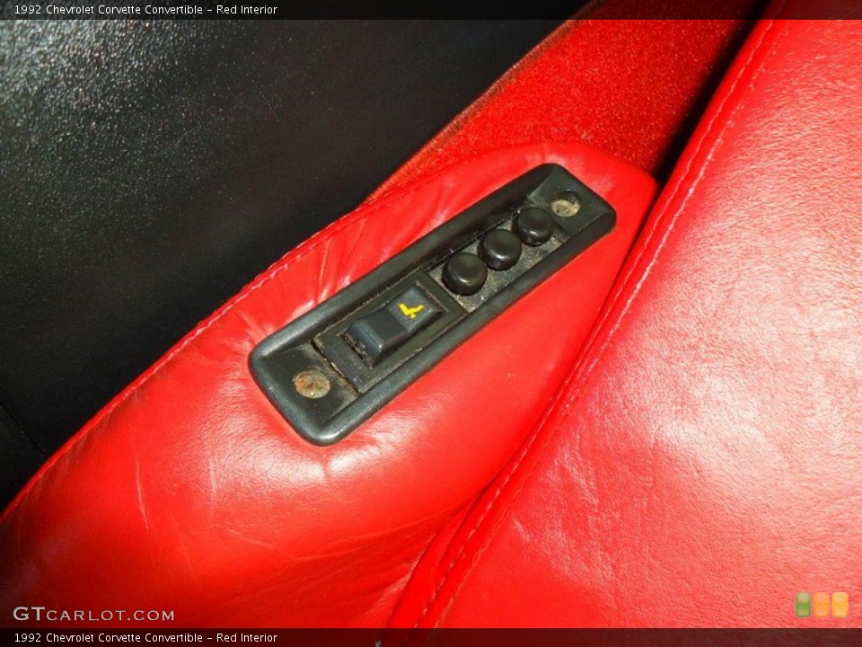 Red Interior Controls for the 1992 Chevrolet Corvette Convertible #67465054