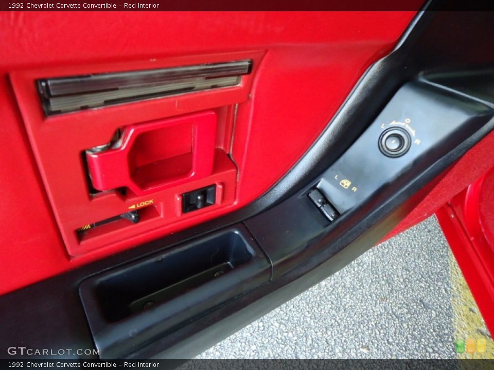 Red Interior Controls for the 1992 Chevrolet Corvette Convertible #67465144