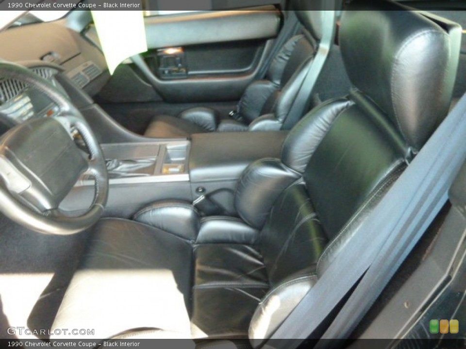 Black Interior Front Seat for the 1990 Chevrolet Corvette Coupe #67465891