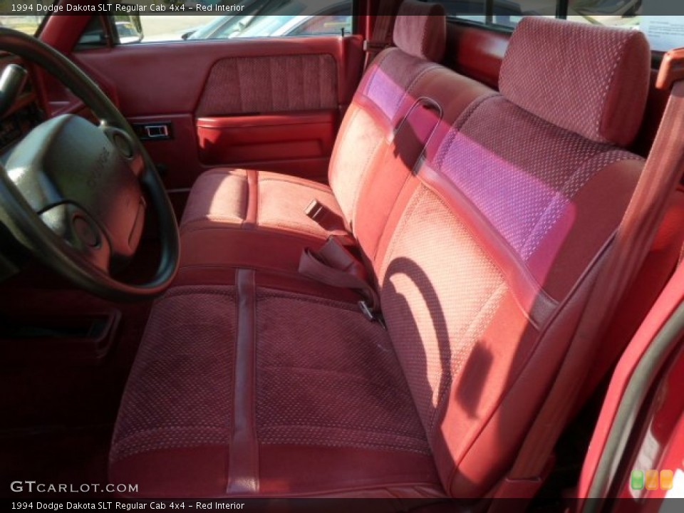 Red Interior Front Seat for the 1994 Dodge Dakota SLT Regular Cab 4x4 #67466293