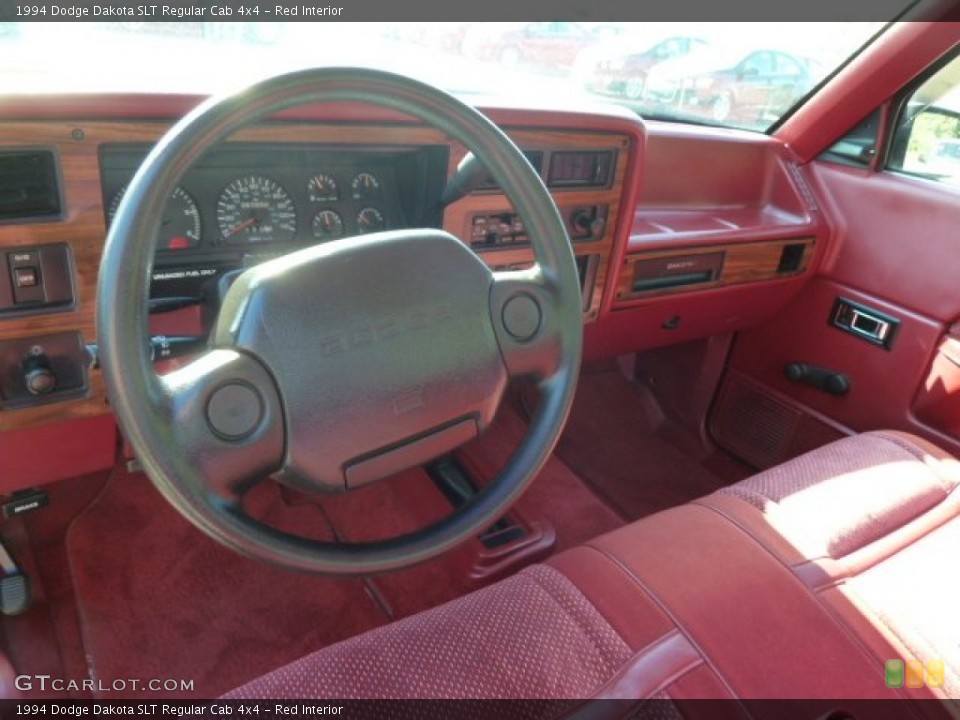 Red 1994 Dodge Dakota Interiors