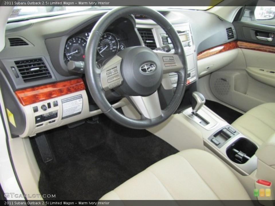 Warm Ivory Interior Prime Interior for the 2011 Subaru Outback 2.5i Limited Wagon #67466884
