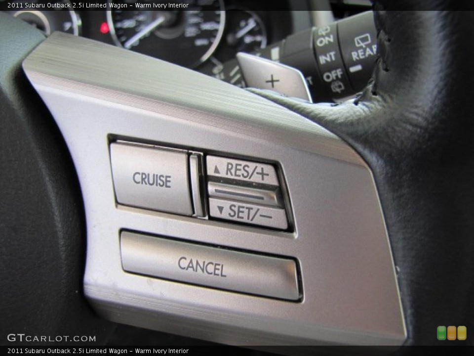 Warm Ivory Interior Controls for the 2011 Subaru Outback 2.5i Limited Wagon #67466927