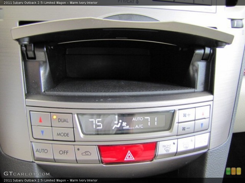 Warm Ivory Interior Controls for the 2011 Subaru Outback 2.5i Limited Wagon #67466977