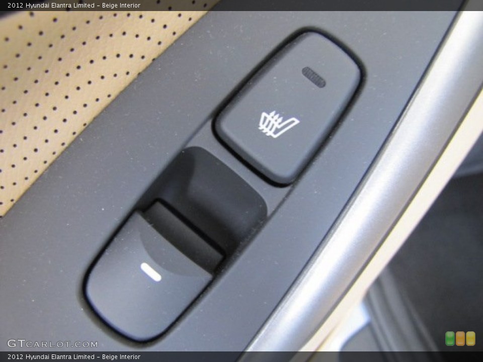 Beige Interior Controls for the 2012 Hyundai Elantra Limited #67468885