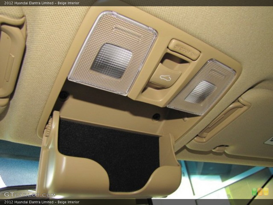 Beige Interior Controls for the 2012 Hyundai Elantra Limited #67468966