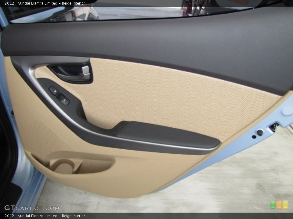 Beige Interior Door Panel for the 2012 Hyundai Elantra Limited #67468993