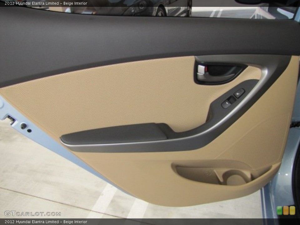 Beige Interior Door Panel for the 2012 Hyundai Elantra Limited #67469002