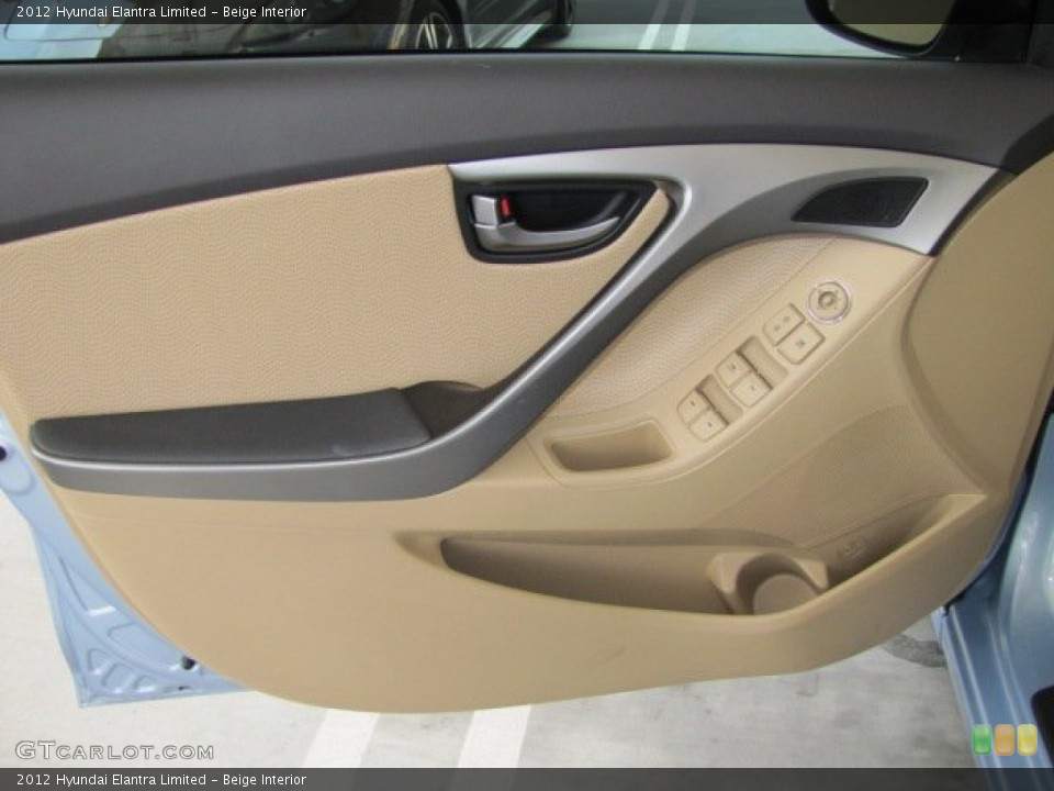 Beige Interior Door Panel for the 2012 Hyundai Elantra Limited #67469011