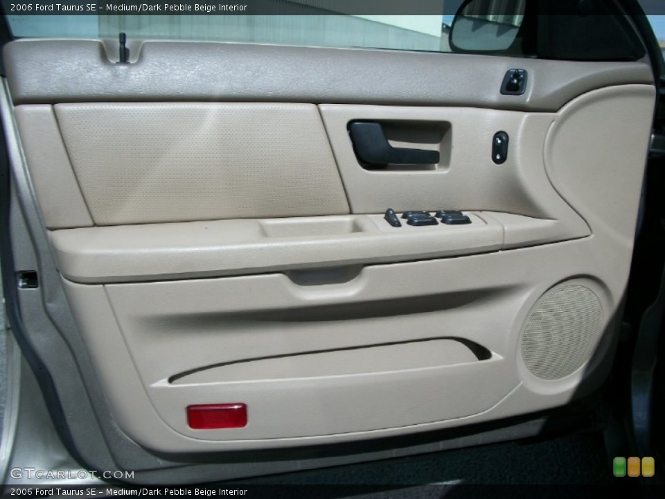 Medium/Dark Pebble Beige Interior Door Panel for the 2006 Ford Taurus SE #67469560