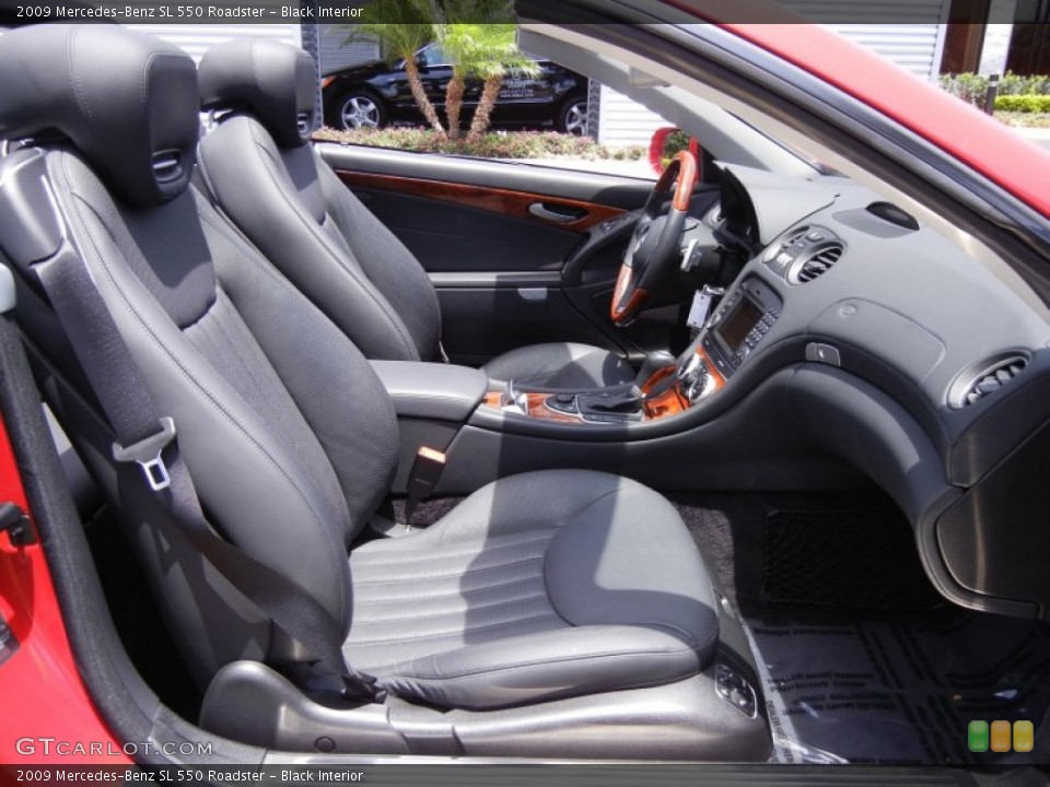Black Interior Front Seat for the 2009 Mercedes-Benz SL 550 Roadster #67471678