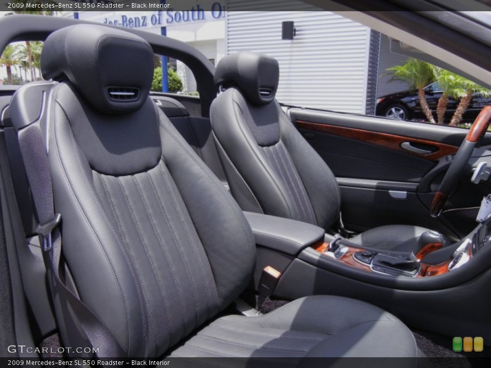 Black Interior Front Seat for the 2009 Mercedes-Benz SL 550 Roadster #67471687