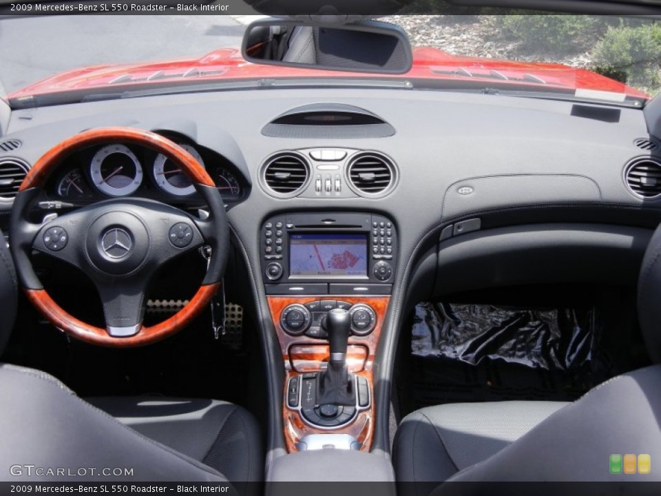 Black Interior Dashboard for the 2009 Mercedes-Benz SL 550 Roadster #67471699