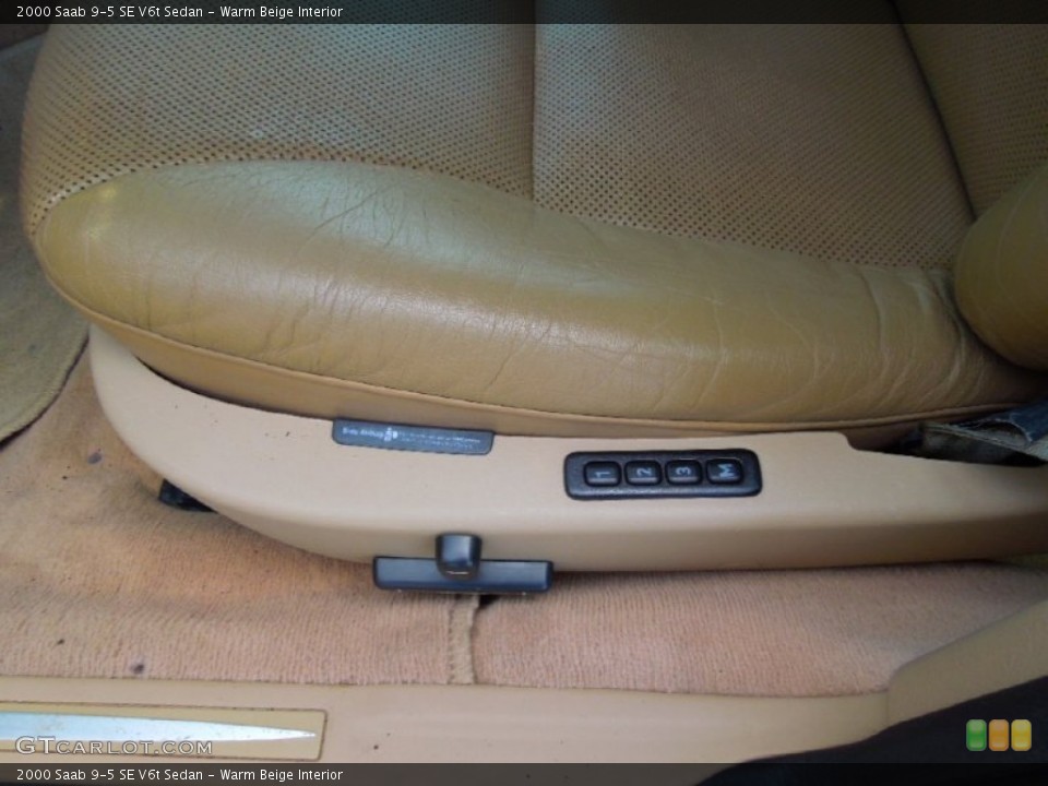 Warm Beige Interior Front Seat for the 2000 Saab 9-5 SE V6t Sedan #67473967