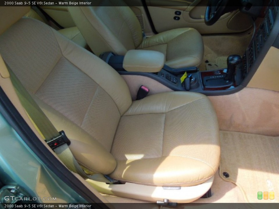 Warm Beige Interior Front Seat for the 2000 Saab 9-5 SE V6t Sedan #67474078