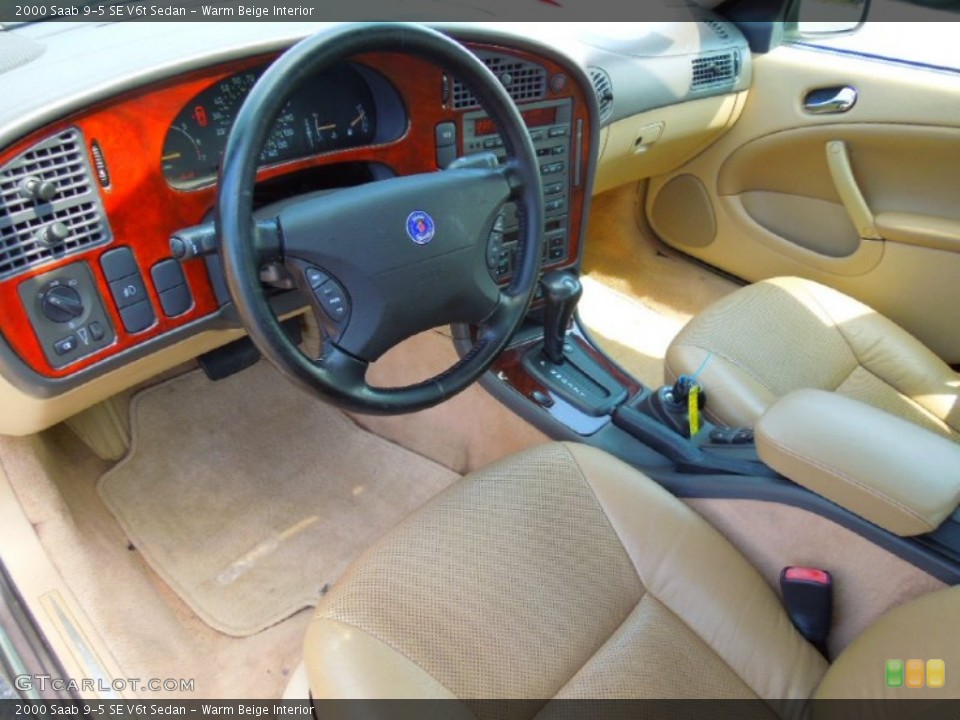 Warm Beige 2000 Saab 9-5 Interiors