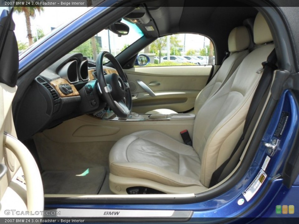 Beige Interior Front Seat for the 2007 BMW Z4 3.0i Roadster #67474126