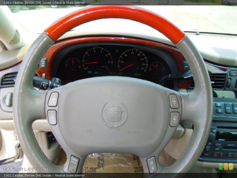 Neutral Shale Interior Steering Wheel for the 2001 Cadillac DeVille DHS Sedan #67474504