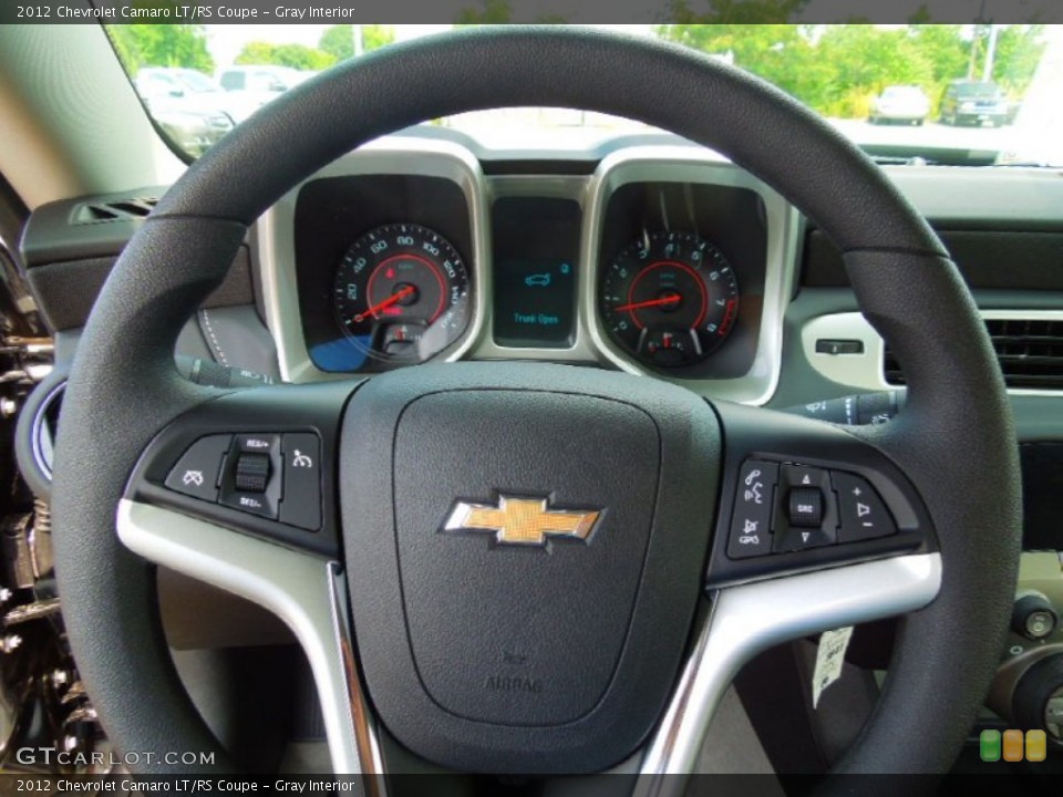Gray Interior Steering Wheel for the 2012 Chevrolet Camaro LT/RS Coupe #67475902