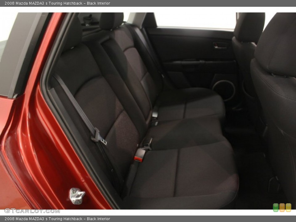 Black Interior Rear Seat for the 2008 Mazda MAZDA3 s Touring Hatchback #67476913